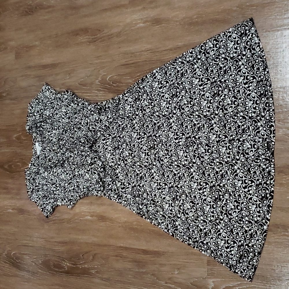 (14) Dressbarn Slightly Padded Shoulders Casual Vacation Resortwear Abstract
